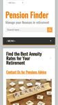 Mobile Screenshot of pensionfinder.org.uk