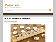 Tablet Screenshot of pensionfinder.org.uk